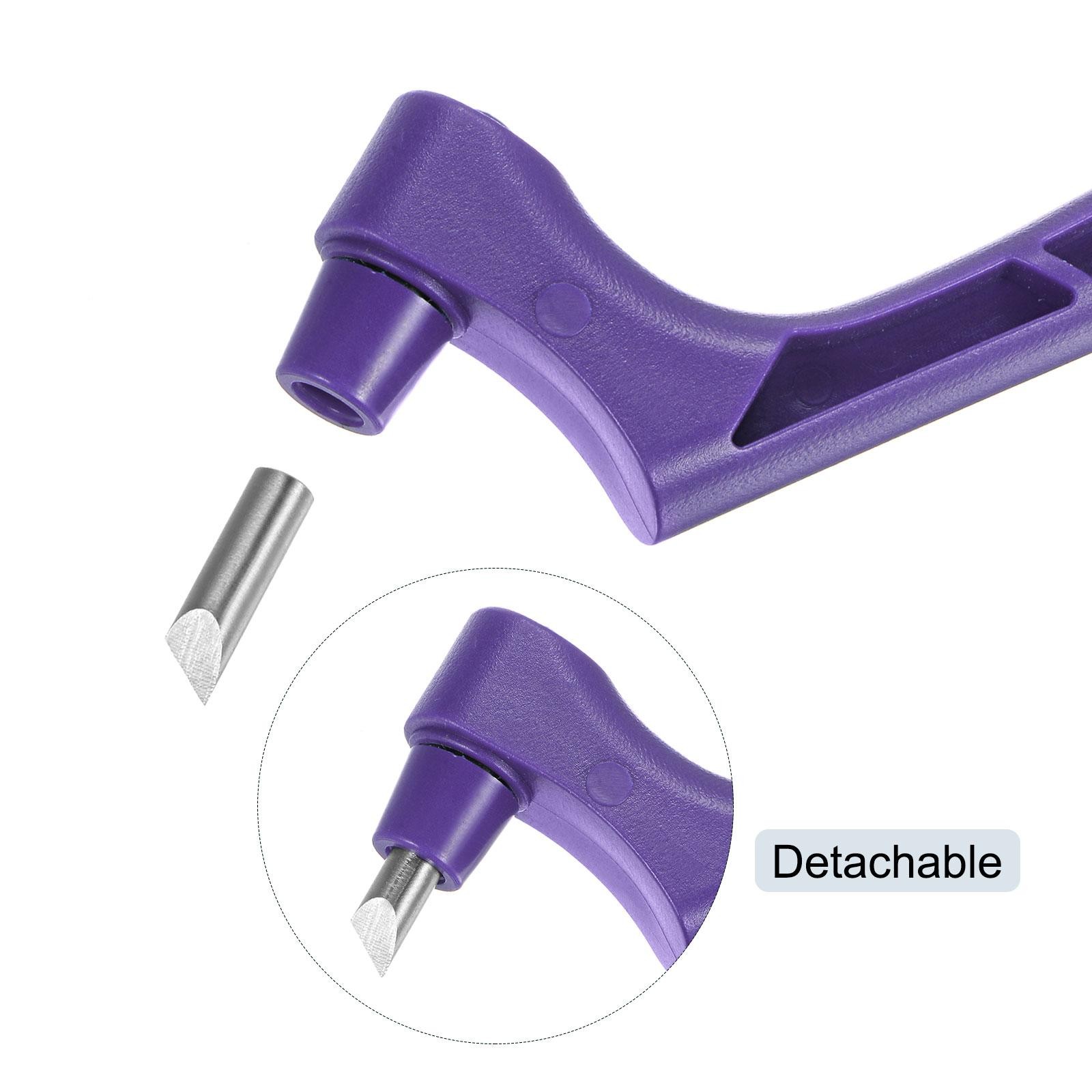 360 Degree Rotating Craft Cutting Tools with 15 30 45 Degree Blade Purple