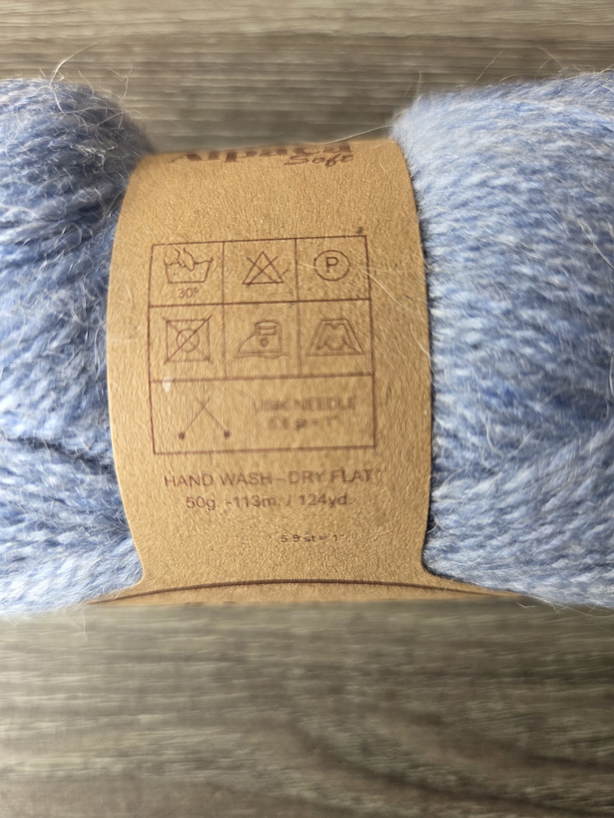 Peruvian alpaca yarn light blue 10 skeins