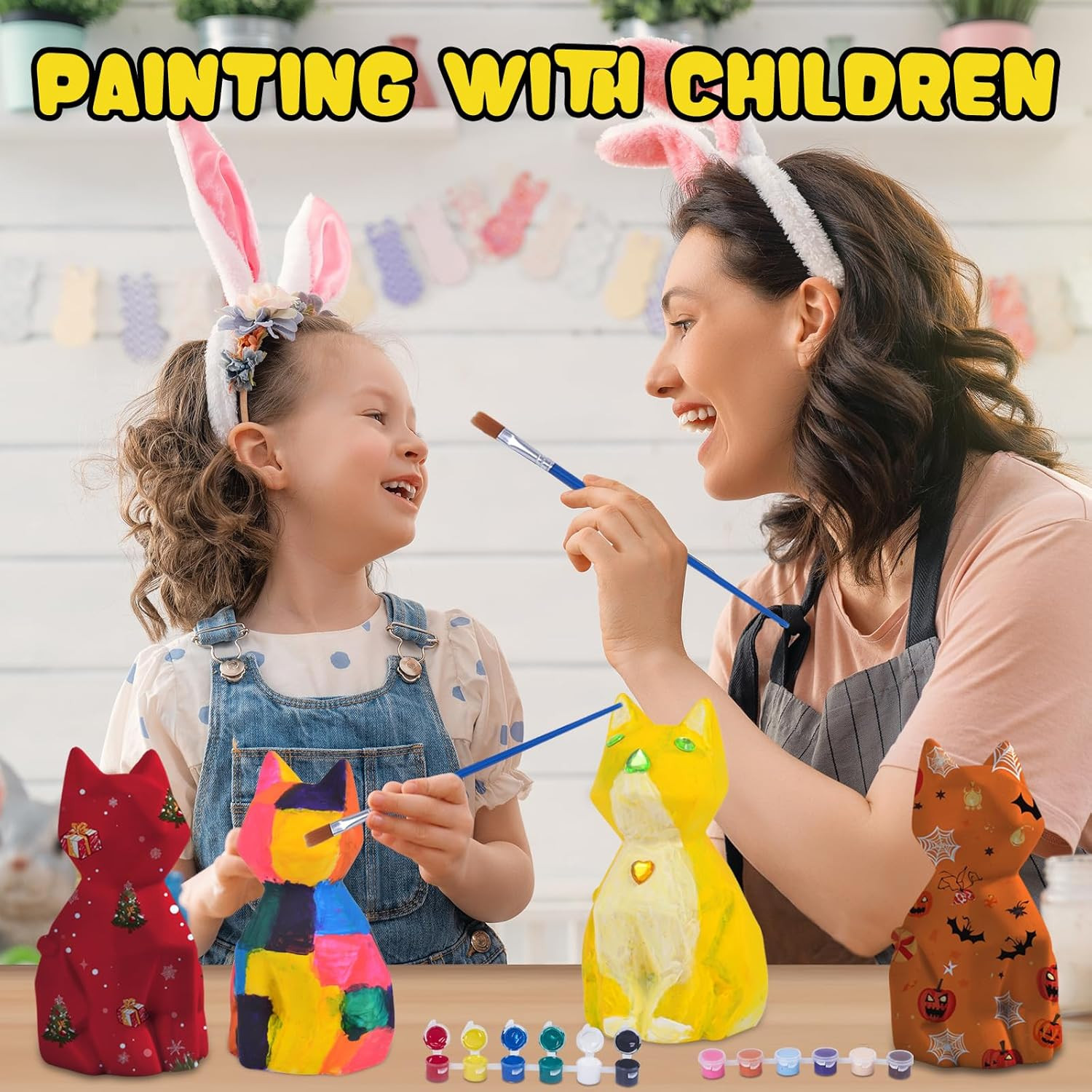 Paint Your Own Cat Lamp Kit,Toys for Ages 8-13 Art Supplies Arts and Crafts f…