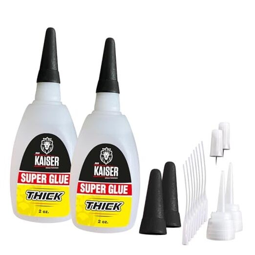 Thick Cyanoacrylate (CA) Super Glue – 2 Pack (2 x 2 oz Bottles) – Heavy 4 oz