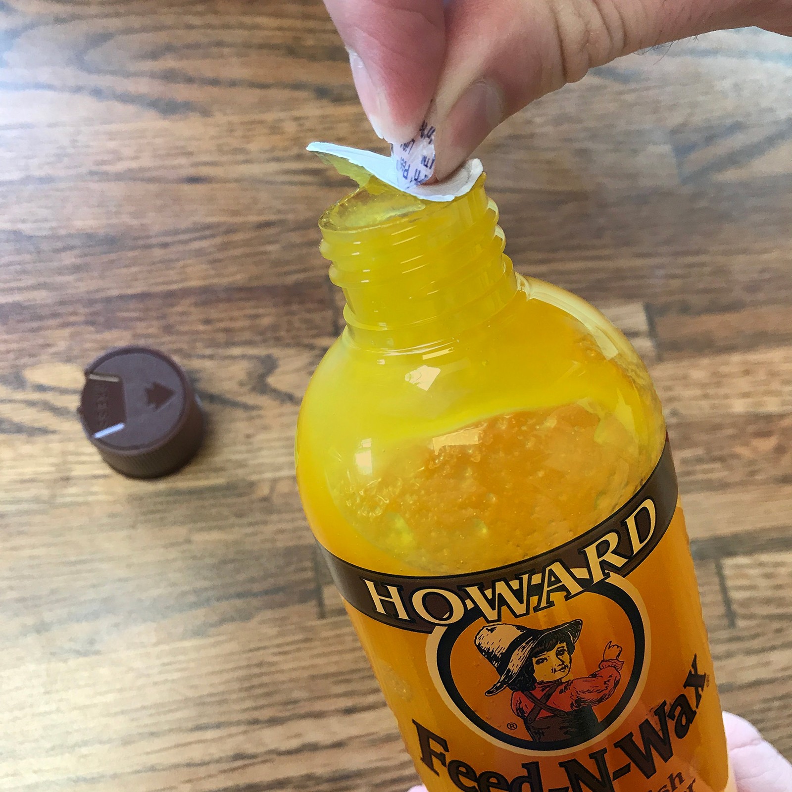 Howard Products Beeswax Wood Polish & 16 Fl Oz (Pack of 1), Orange