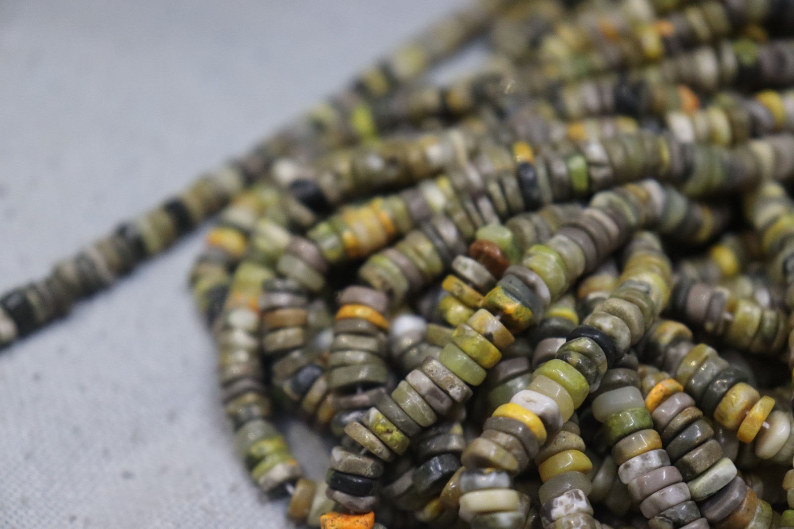 Natural BumbleBee Jasper Rondelle Beads 4 to 6mm 13” Strand Gemstone Beads