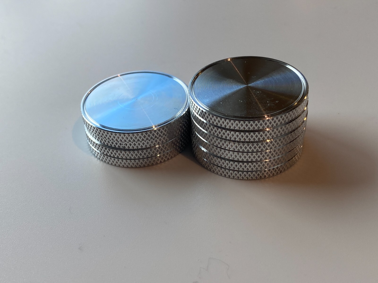 Aluminum Coin Blanks – 1 1/4 ” x 1/8″ – American Made – Machined Finish