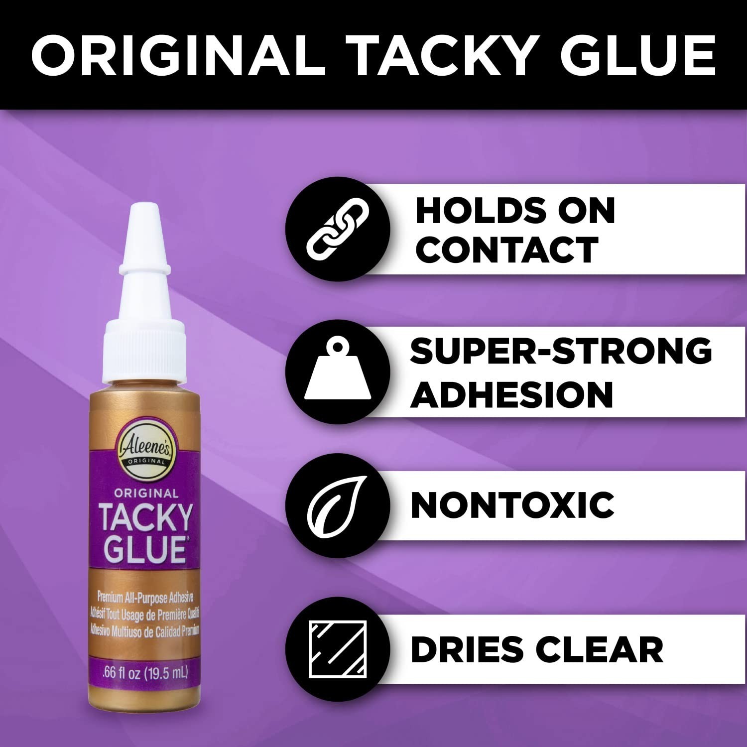 Aleene’s Tacky Glue 0.66 oz 3-Pack – Instant-Grabbing Craft Adhesive