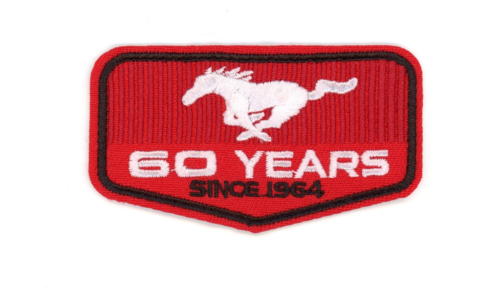 Ford Mustang 60 Years Anniversary Patch – 1964-2024 Iconic Pony – Iron-On Badge