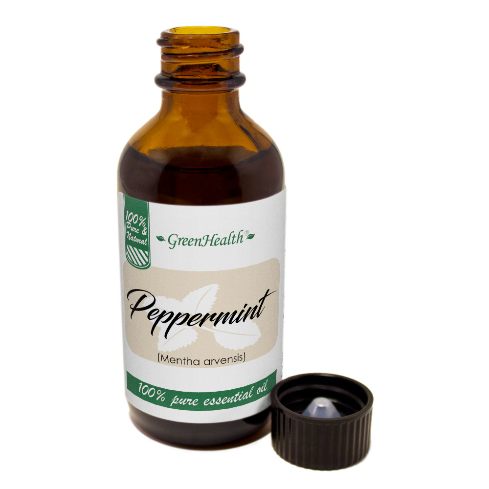 2 fl oz Peppermint Essential Oil 100% Pure – GreenHealth