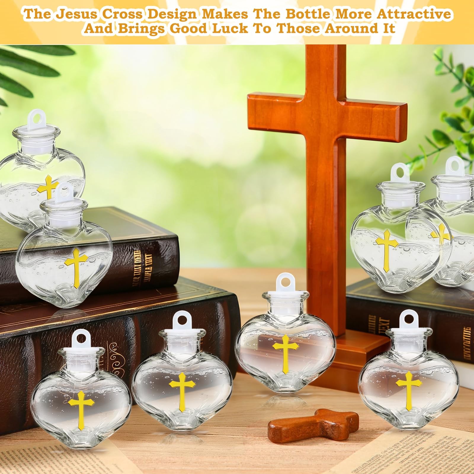 40 PCS Holy Water Bottle 10ml Small Container Plastic Reusable Empty Church