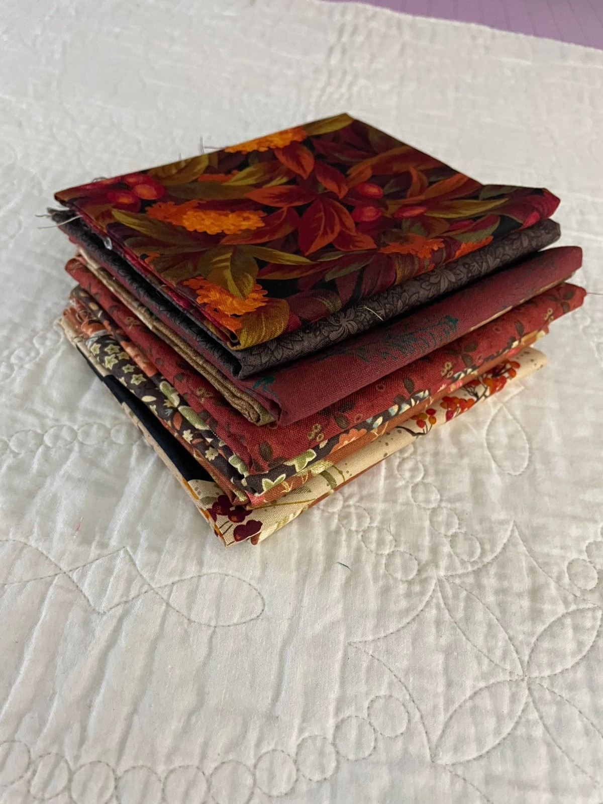 9 – Fabric Fat Quarters 18″ x 21″ ( Brown’s )