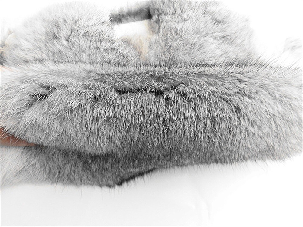 High Quality Soft Natural Gray Rabbit Skin Pelt Real Fur Craft Decro 8-14” US
