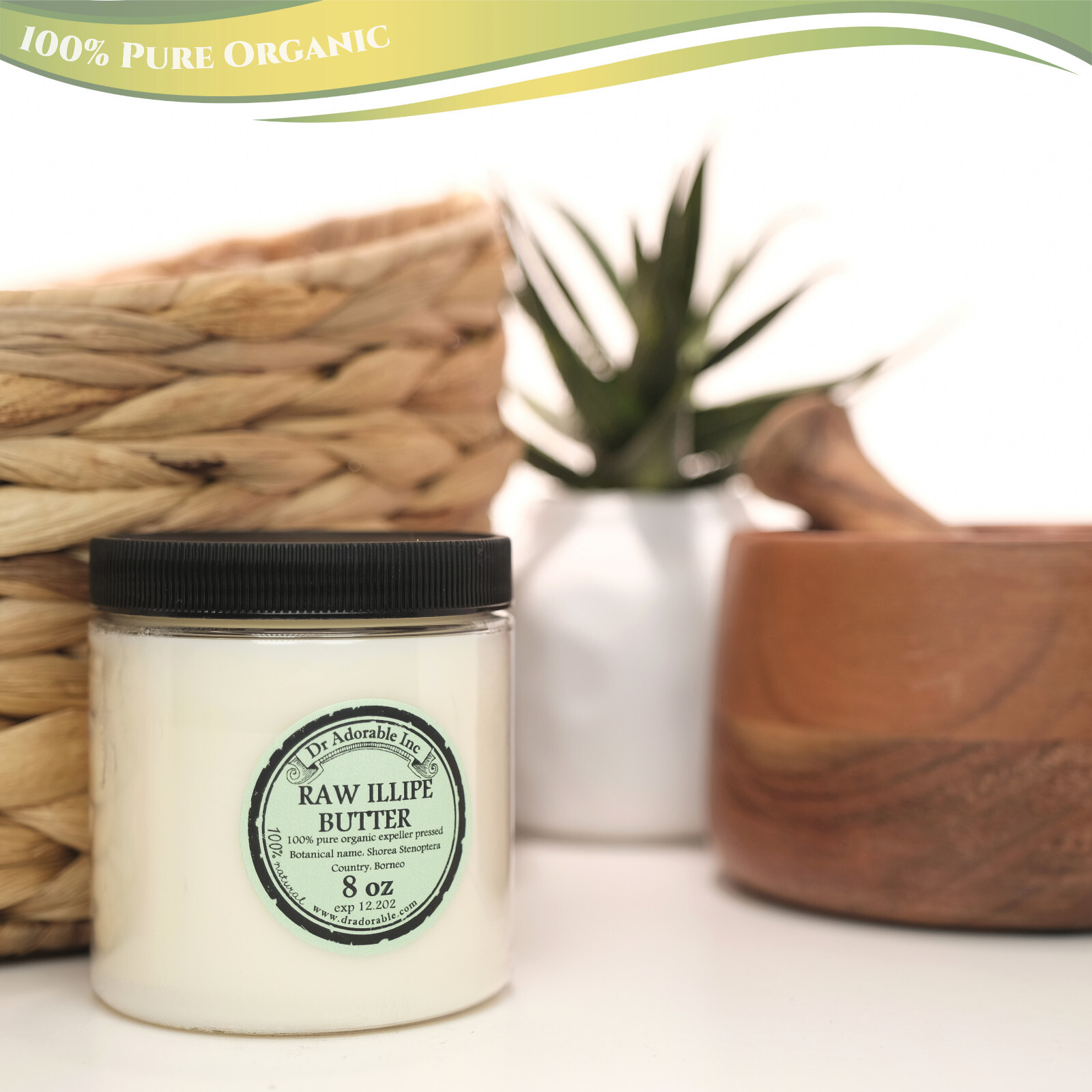 RAW ILLIPE BUTTER FRESH ORGANIC PURE 2 OZ 4 OZ 8 OZ 1 LB 2LB-UP TO 12L