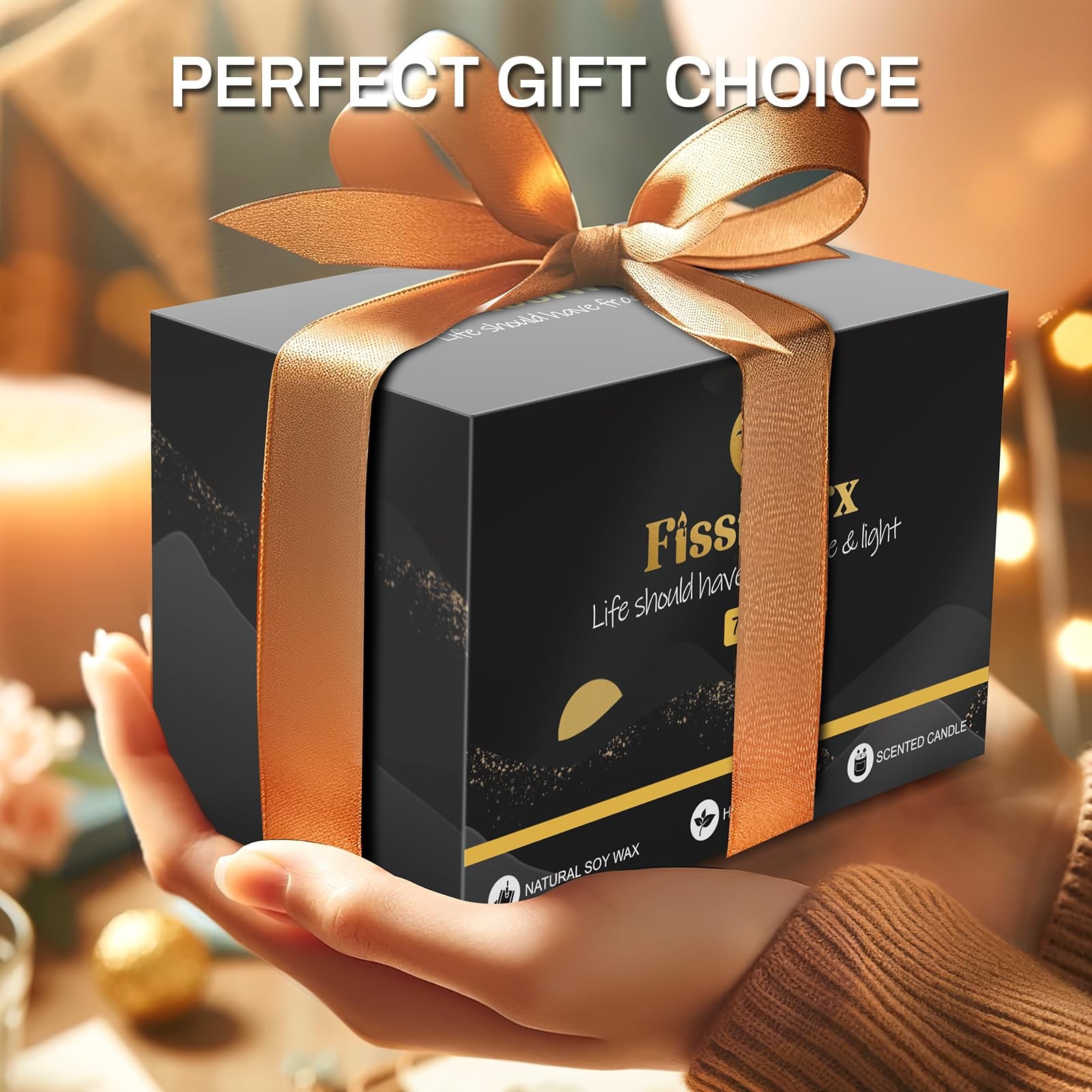 Fissiworx Vanilla Scented 3.5 inches (W) x 4.3 (H), scented candle