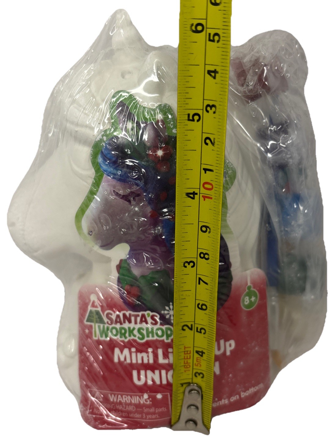 HOLIDAY MINI LIGHT UP PLASTER UNICORN—Paint/Personalize—NEW—SHIPS IN 24 HOURS—