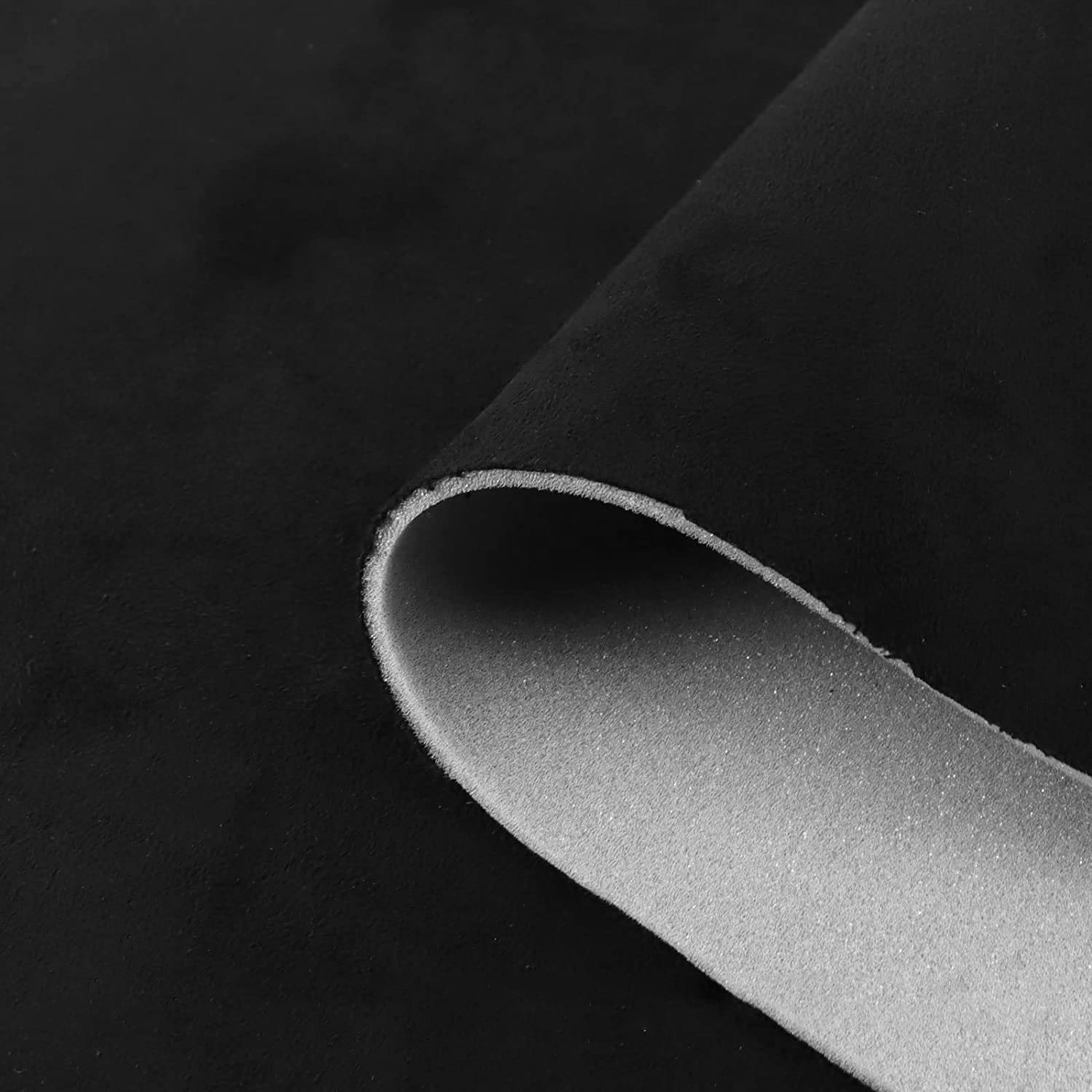 3MM Black Suede Headliner Fabric 80″x60″ Foam Backed for Car Inner Roof Repair