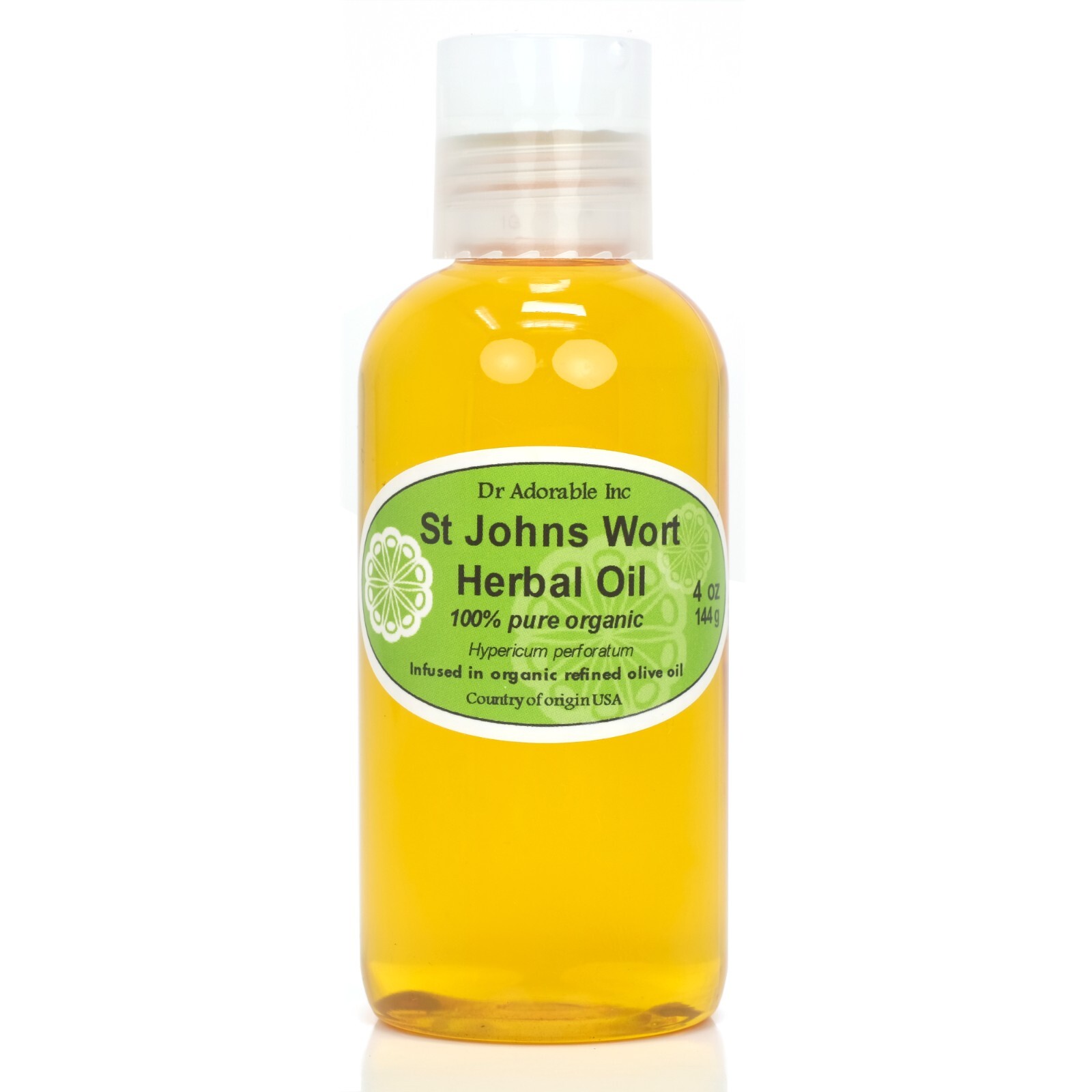 100% PURE ORGANIC ST.JOHNS WORT WART HERBAL OIL 2 oz up to 1 gallon FREE SH