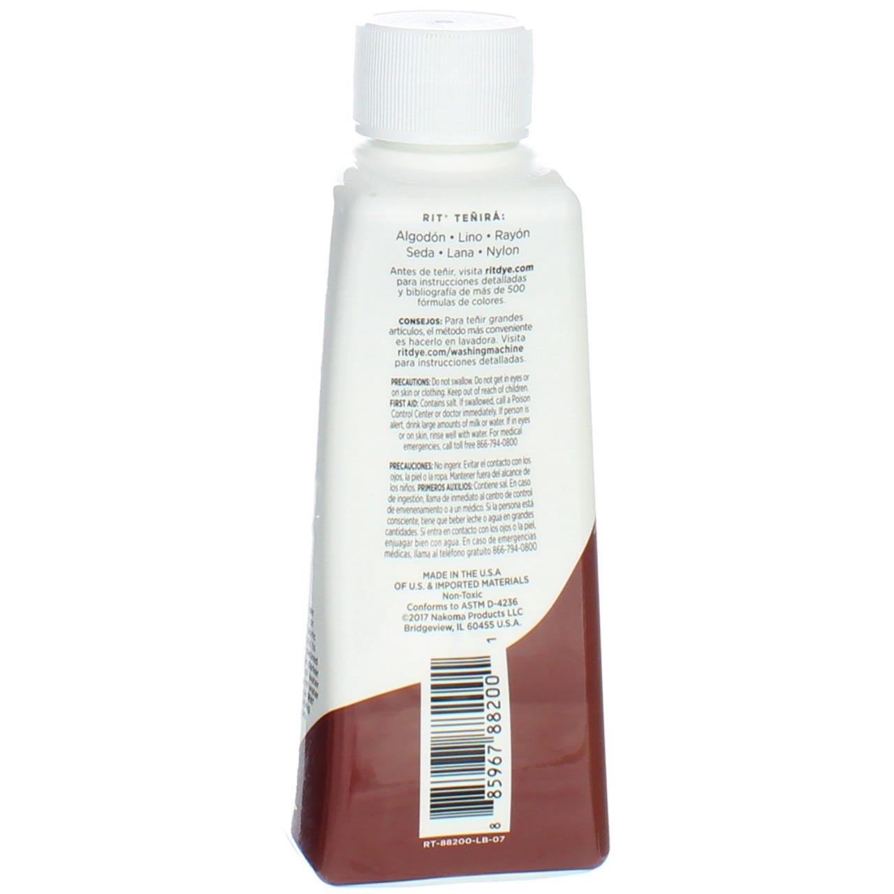 Rit All-Purpose Liquid Dye, Cocoa Brown, 8 fl oz