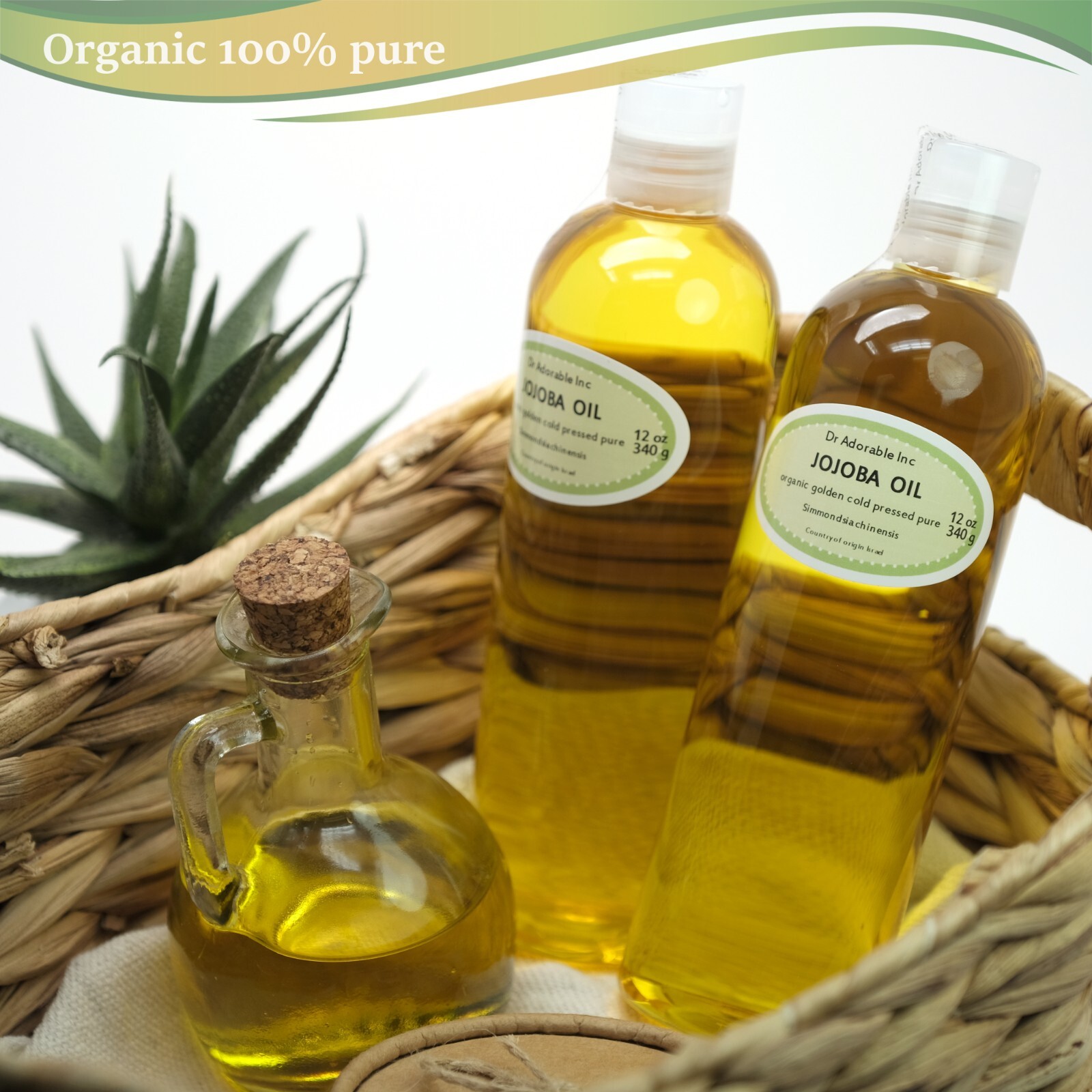 24 Oz Premium Jojoba Oil Unrefined Golden Pure Organic Cold Pressed Best Quality