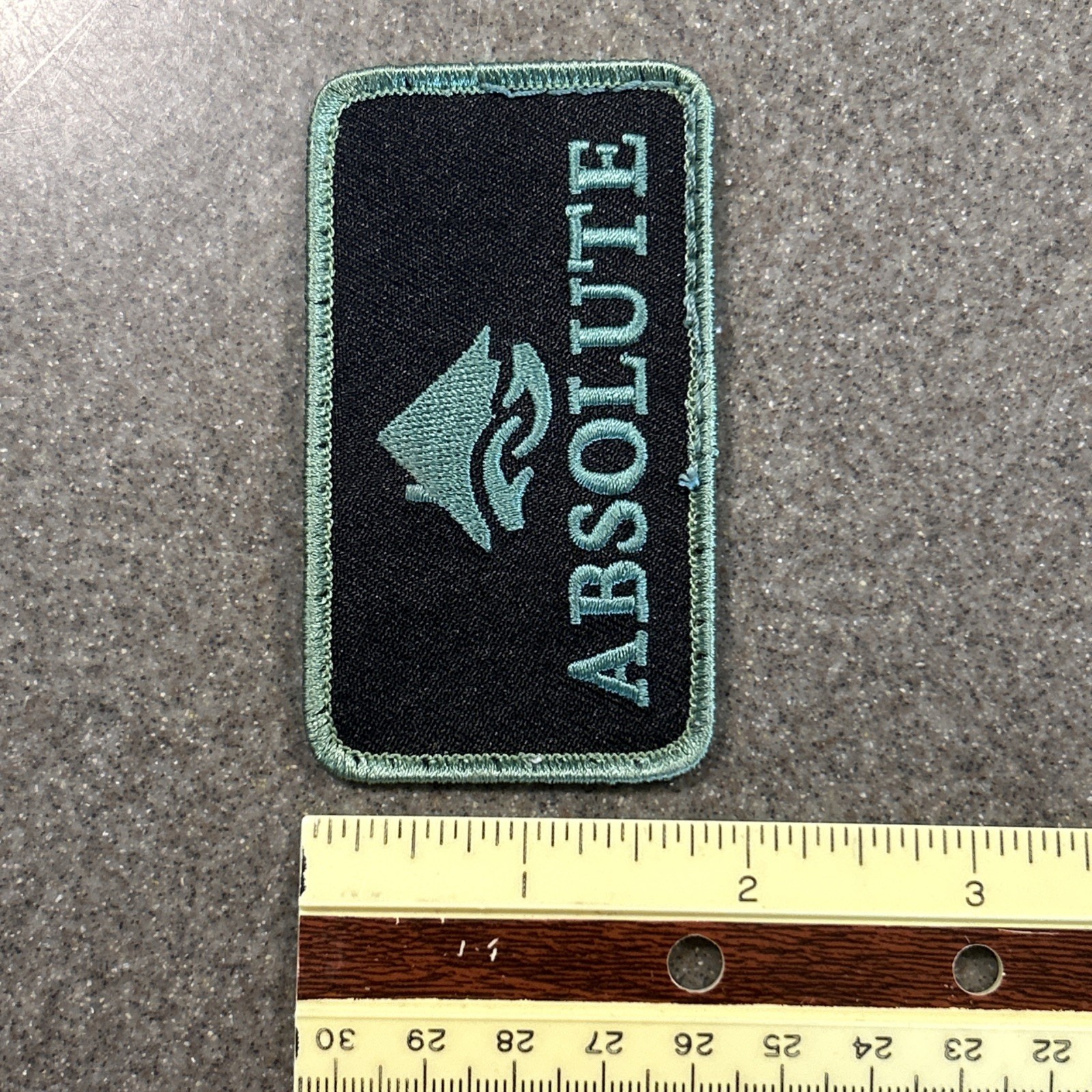 Absolute Embroidered Patch Sew-On Logo Jacket Shirt Hat Backpack 1 3/4” X 3 1/8”