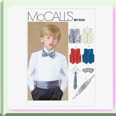 Gentlemen’s Child Formal Vest Cummerbund Bow Tie Set