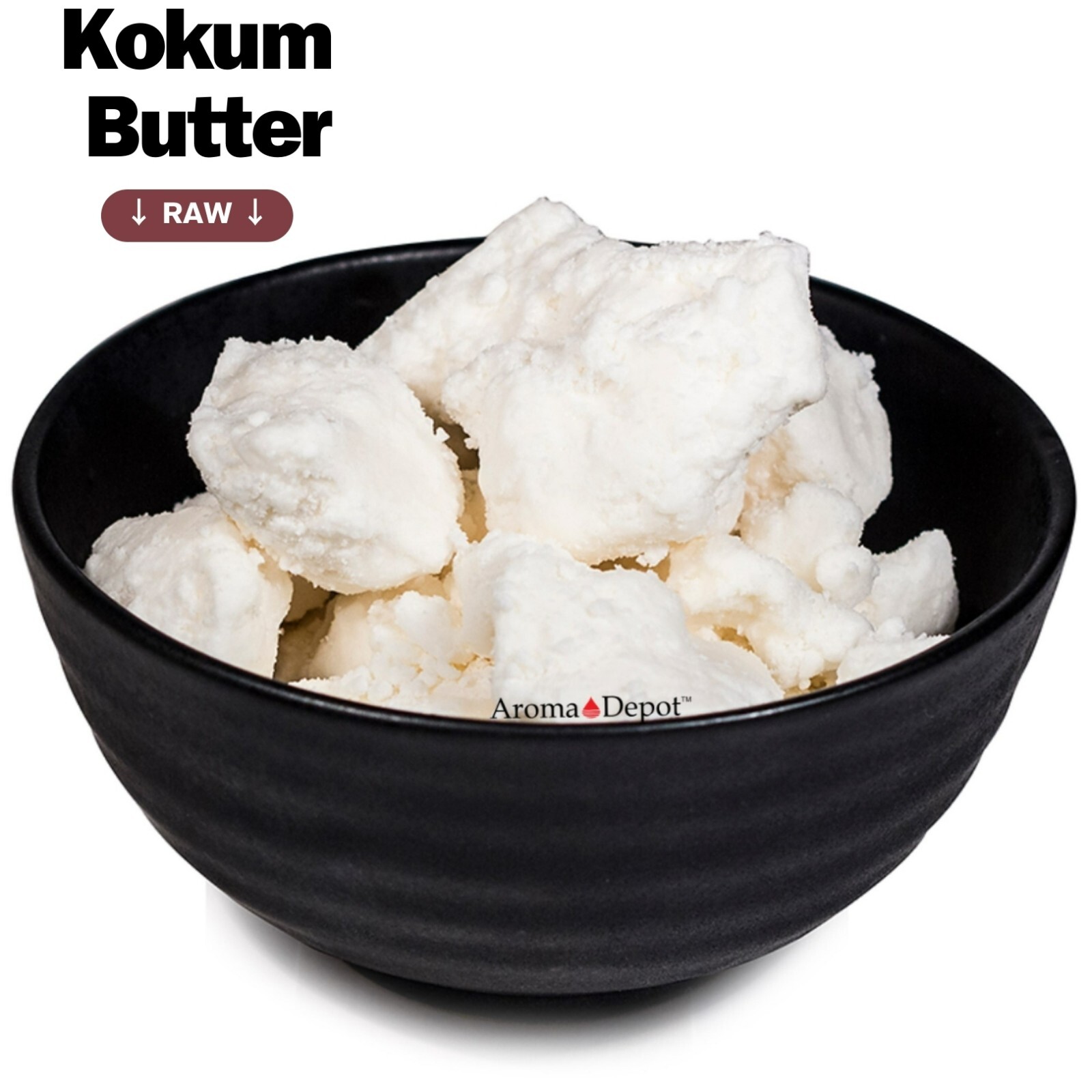 Kokum Butter Premium 100% Pure Raw Cold Pressed Natural 1 oz to 25 lbs