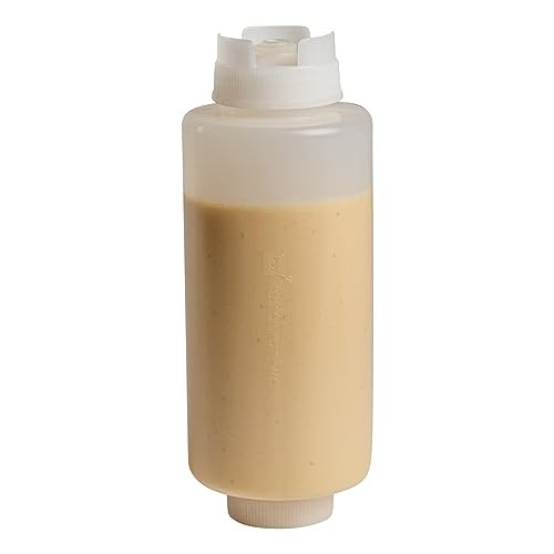 32oz. FIFO Inverted Plastic Squeeze Bottle with Refill and Dispensing 1 32 oz