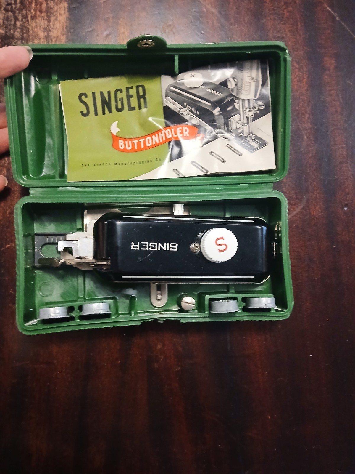 Vintage Singer Buttonholer & Automatic Zigzagger Attachment Lot for Singer