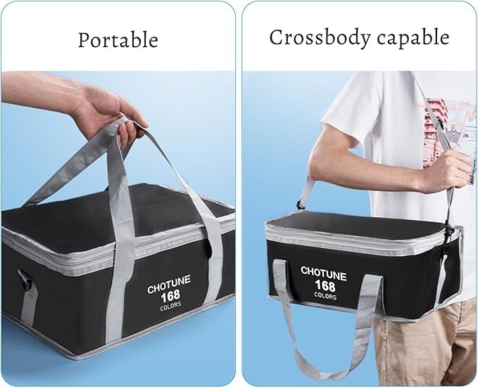 Chris.W 262 Slots Marker Pen Case – Markers, Sketch, Permanent, Dry Erase, Repai