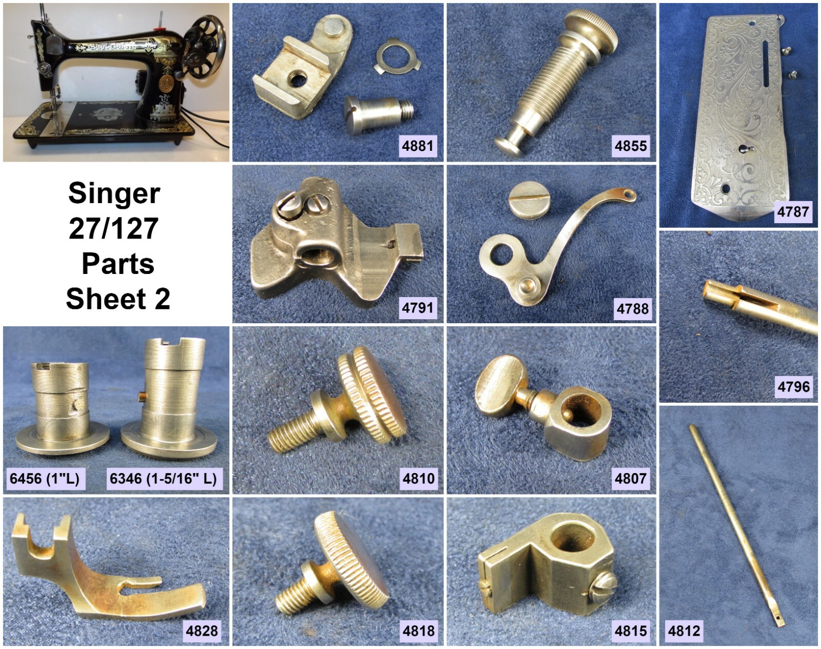 Singer Sewing Machine 27, 127, 28, 128 – Choose Your Parts! Free Ship Over $30