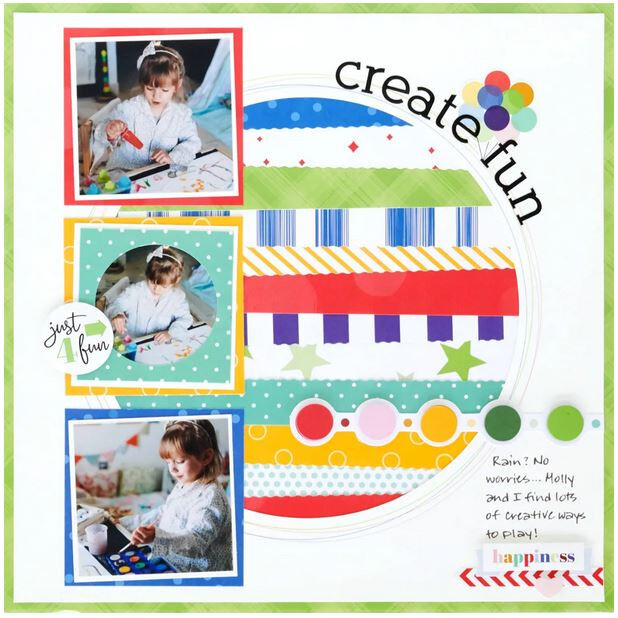 Creative Memories Jumbo Circle Custom Cutting System Pattern (CCS) NIP