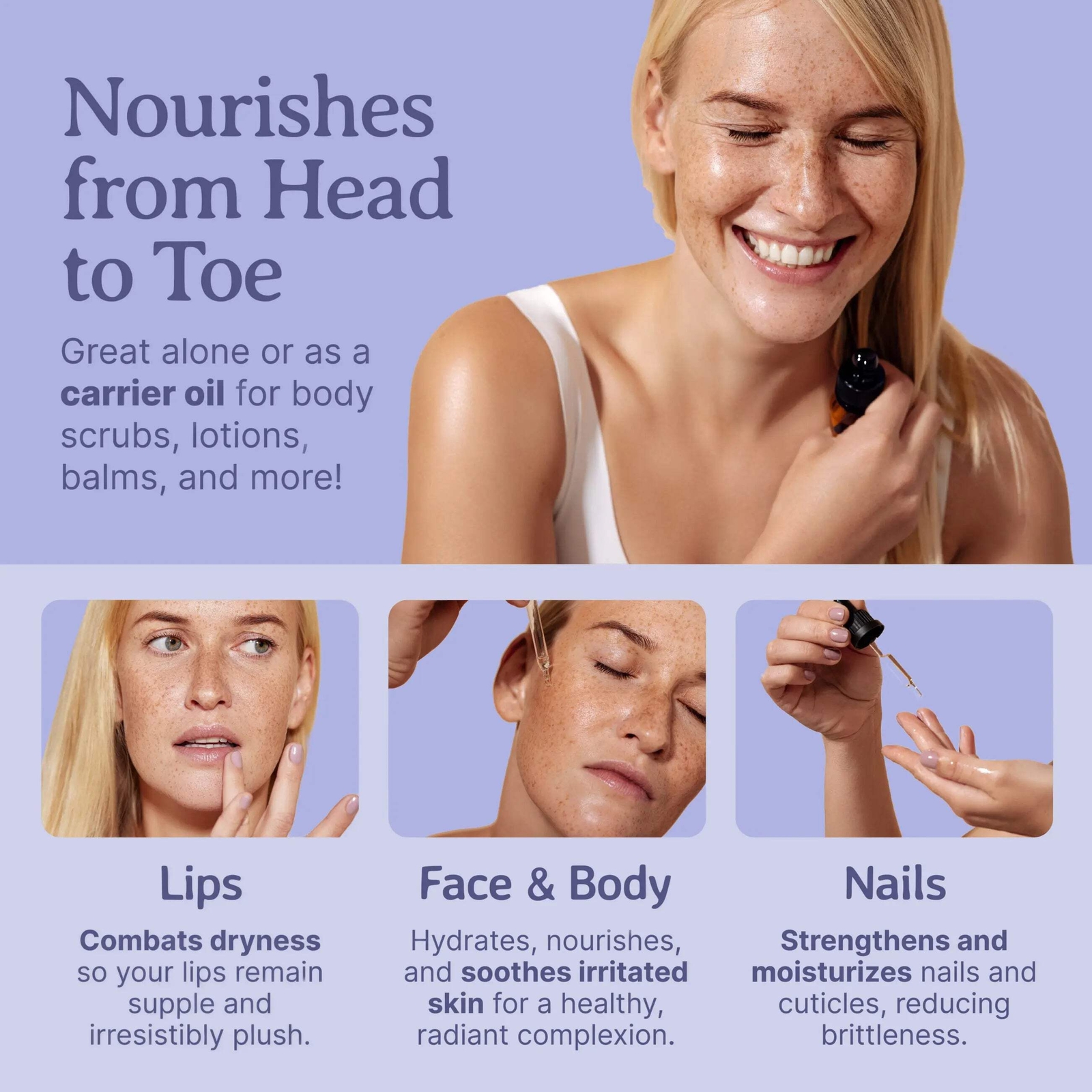 Borage Seed Oil: Cold-Pressed, Pure, Ideal for Skin and Hair Nourishment