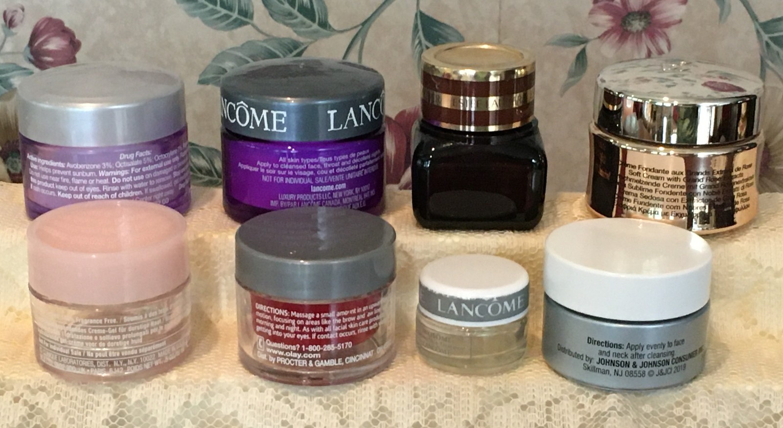 (8) Travel Size Face Cream Containers • EMPTY • REUSE • REFILL