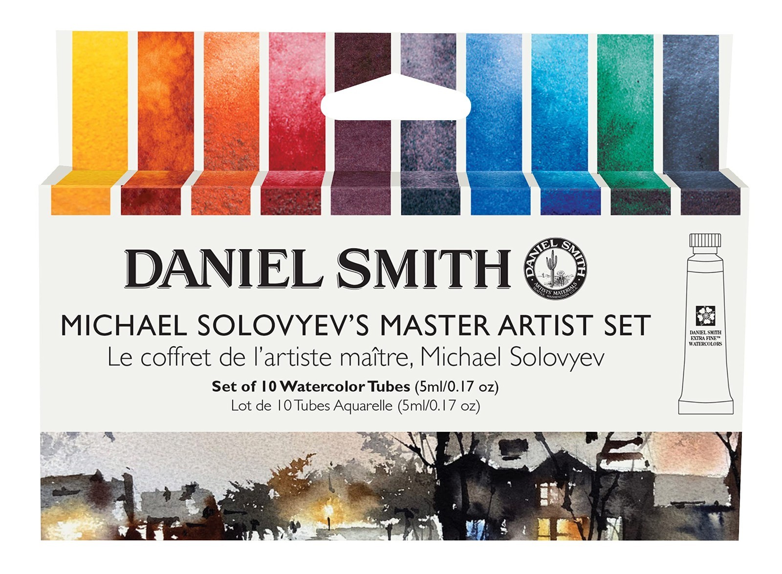Extra Fine Watercolor Paint Set of 10 Tubes, 5ml – Professional Artist Quality
