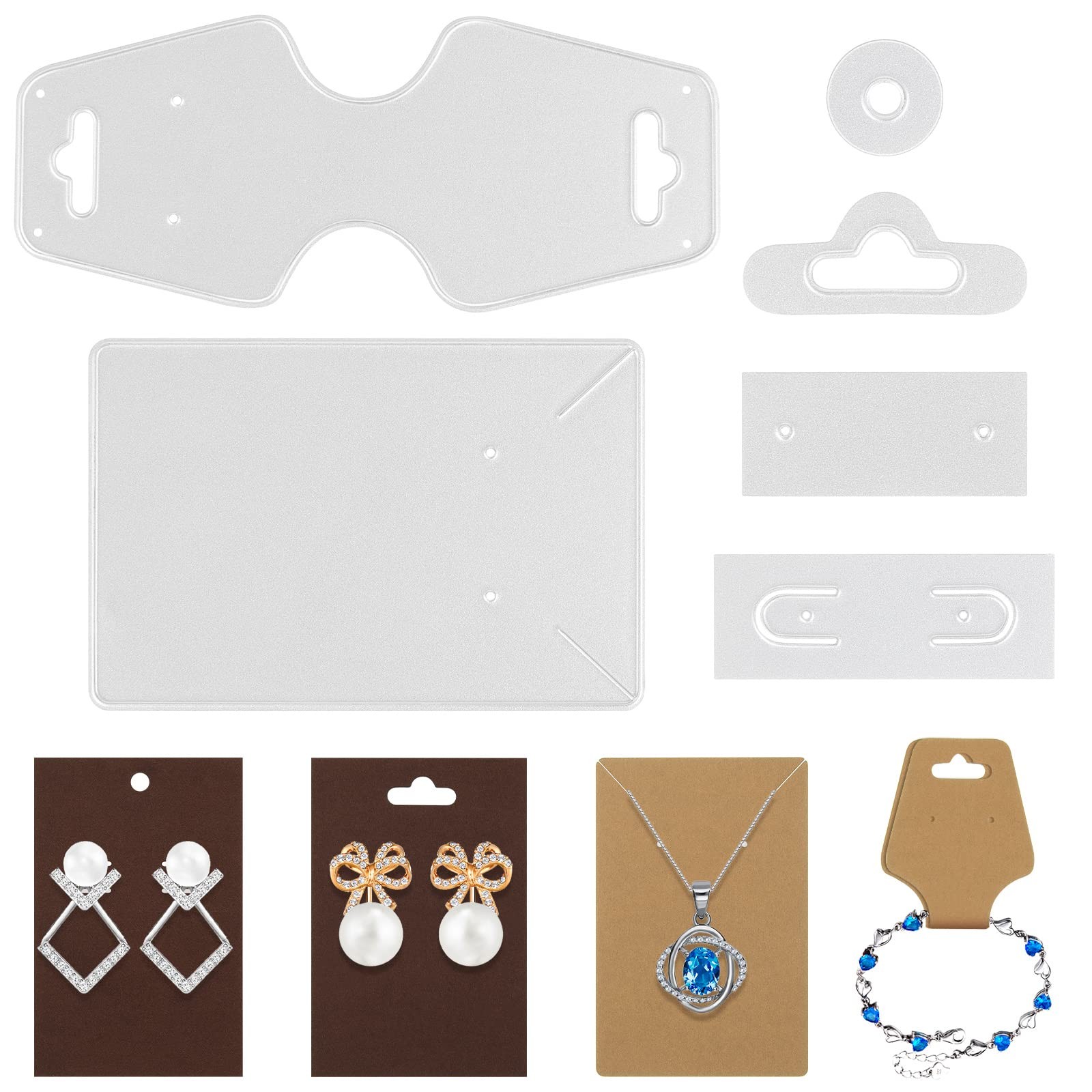 6 Pcs Earring Display Cards Cutting Dies Carbon 2.32 inches by 4.69