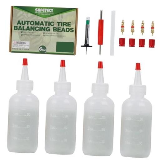 Tire Balance Beads for Motorcycle Wheel Balancing Beads for Trucks 6 oz x 4