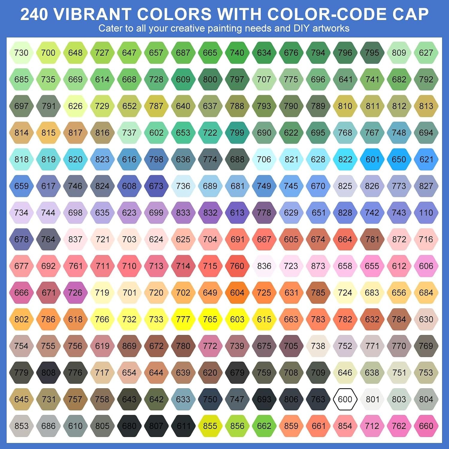 Eco-Friendly 240 Acrylic Paint Pens Assortment