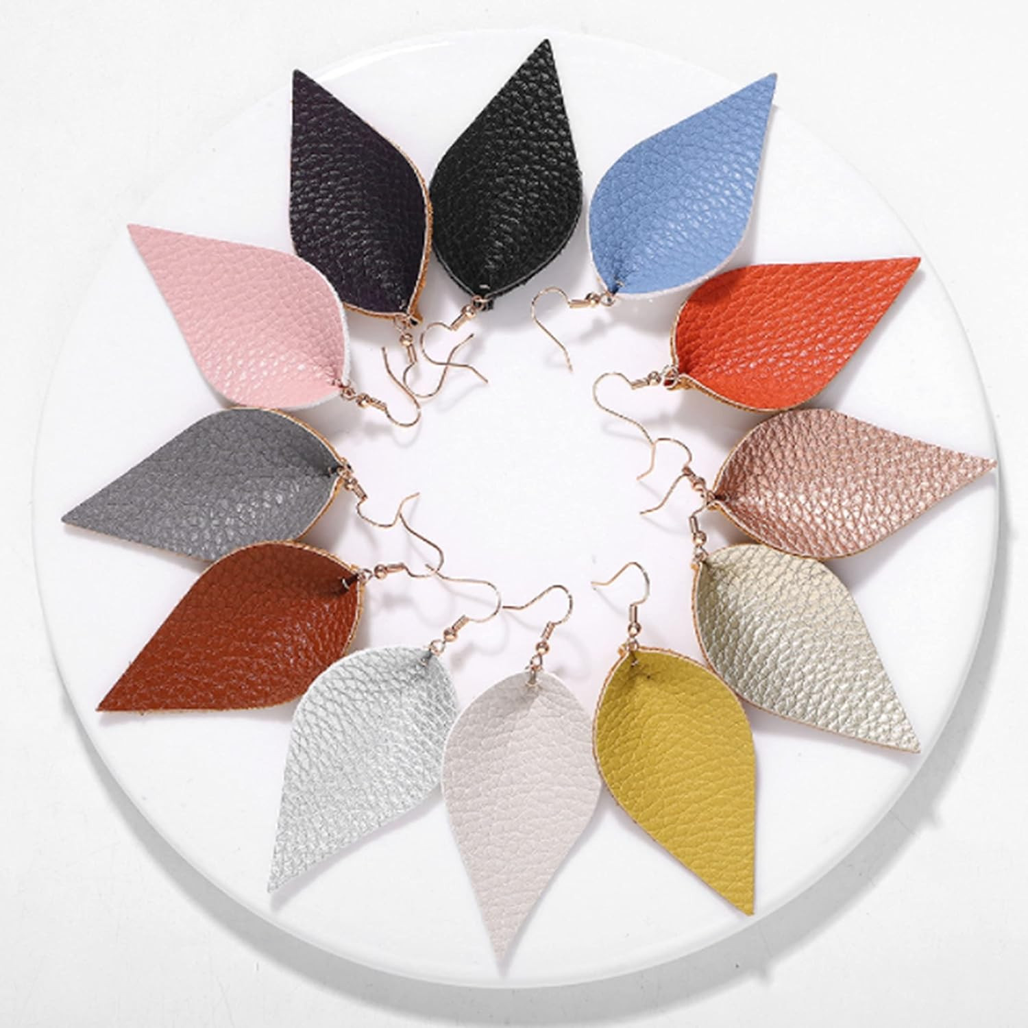 22PCS Colored Faux Leather Sheets, 8″ x 13.4″ PU Fabric for Bags, Hats, Hair Cra