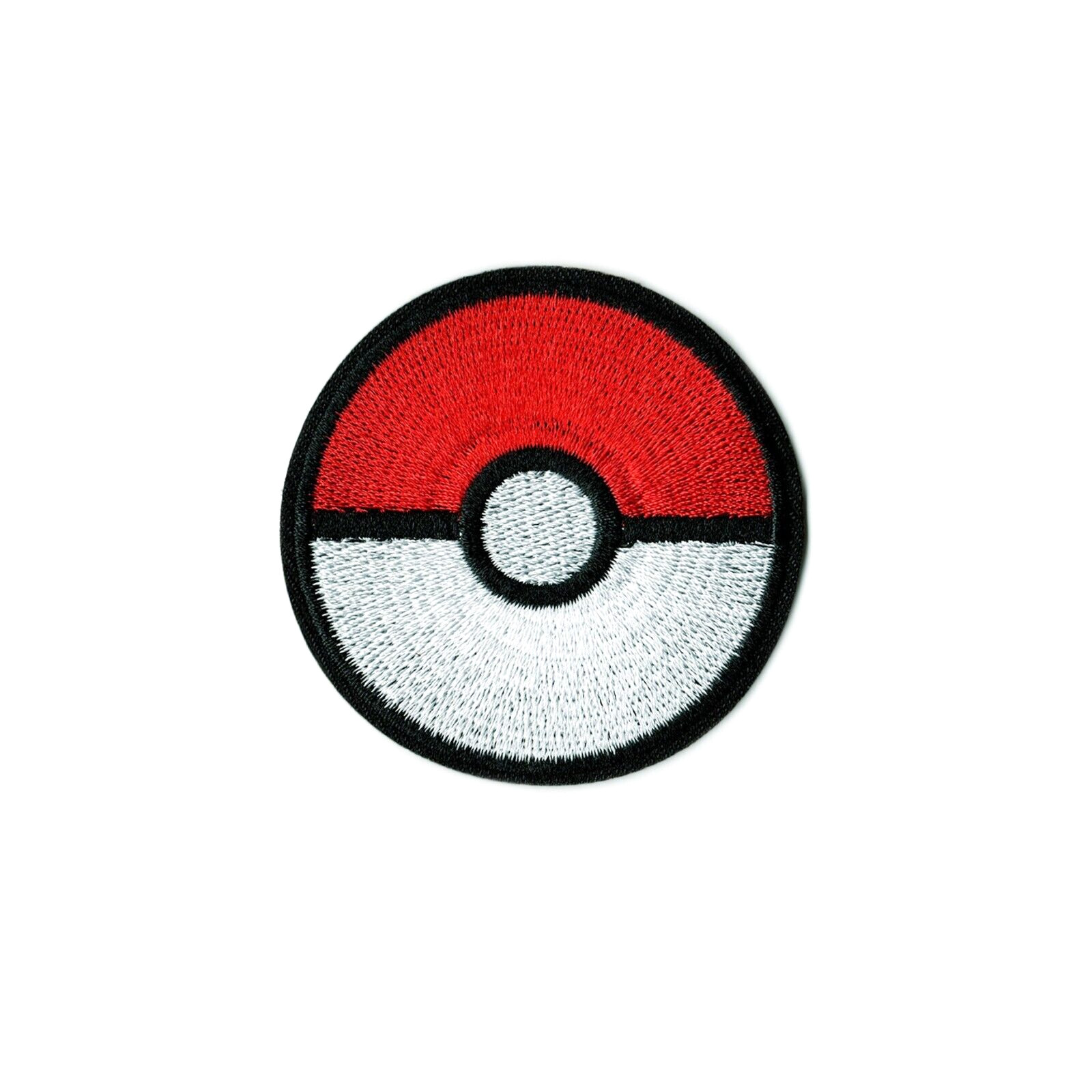 Pokemon Poke Ball Embroidered Iron On Patch Vintage Anime Pokemon Badge