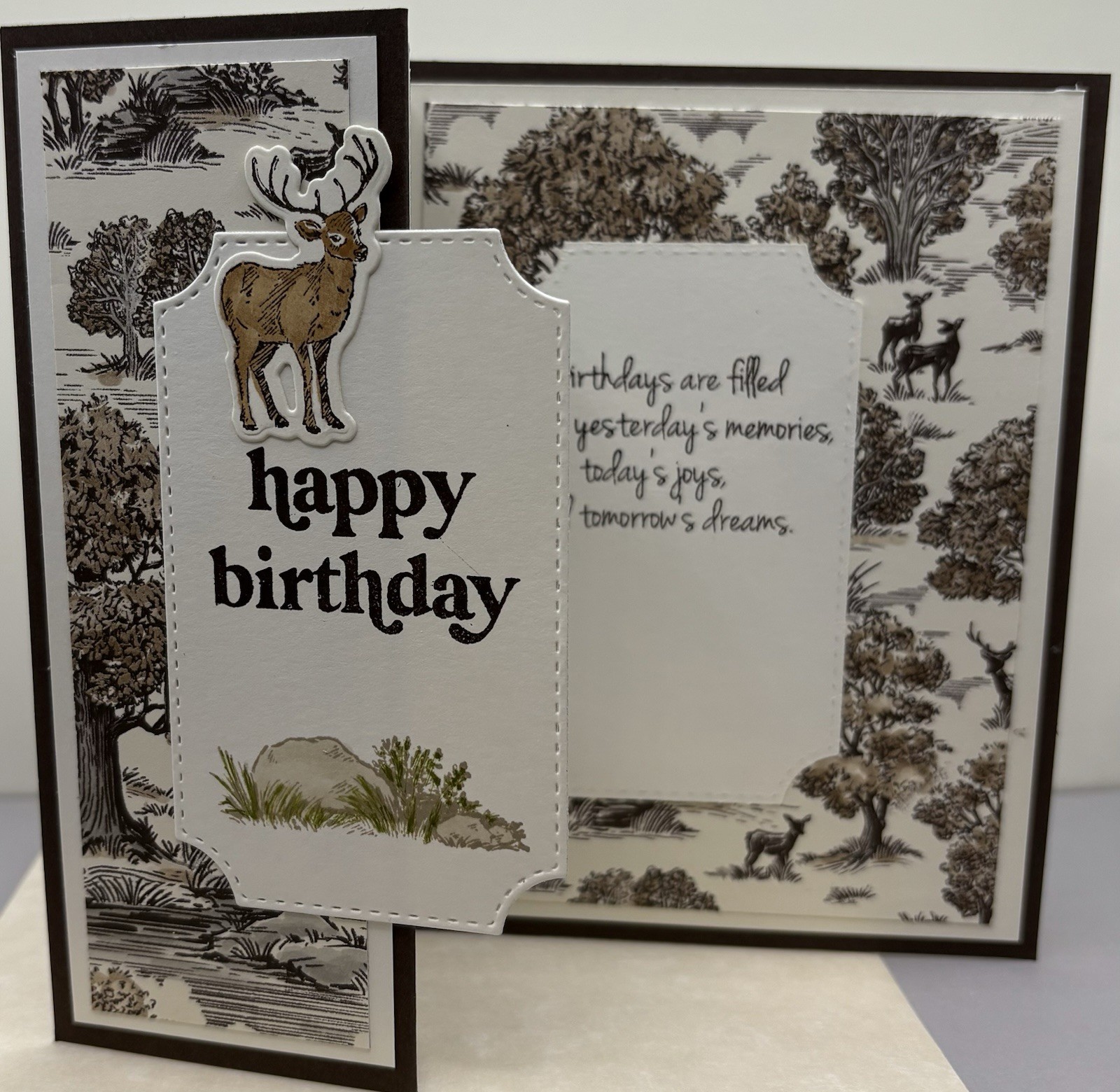 Masculine Birthday Card — Fun Fold