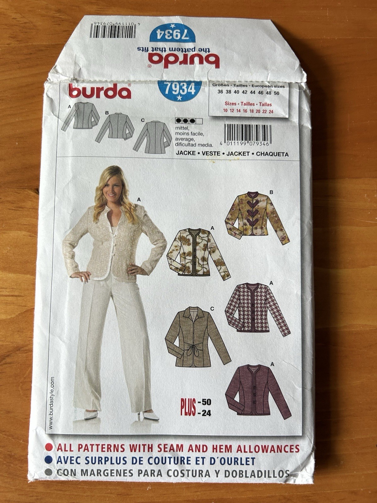 Womens Uncut Jacket Sewing Patterns, Lot of 8, Med-Lrg Or All Sizes