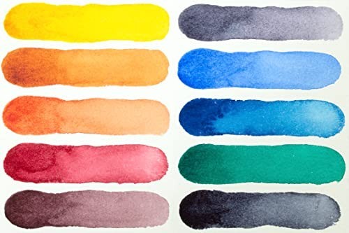 Extra Fine Watercolor Paint Set of 10 Tubes, 5ml – Professional Artist Quality