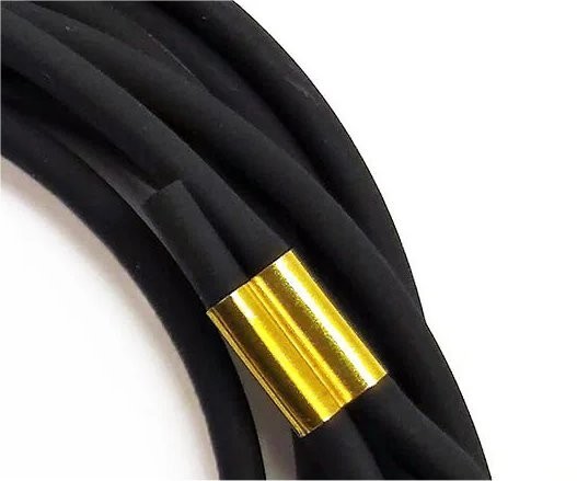 Crimp Sleeves for 1/4″ Biothane or Other Rope – Brass or Silver – 10 pack