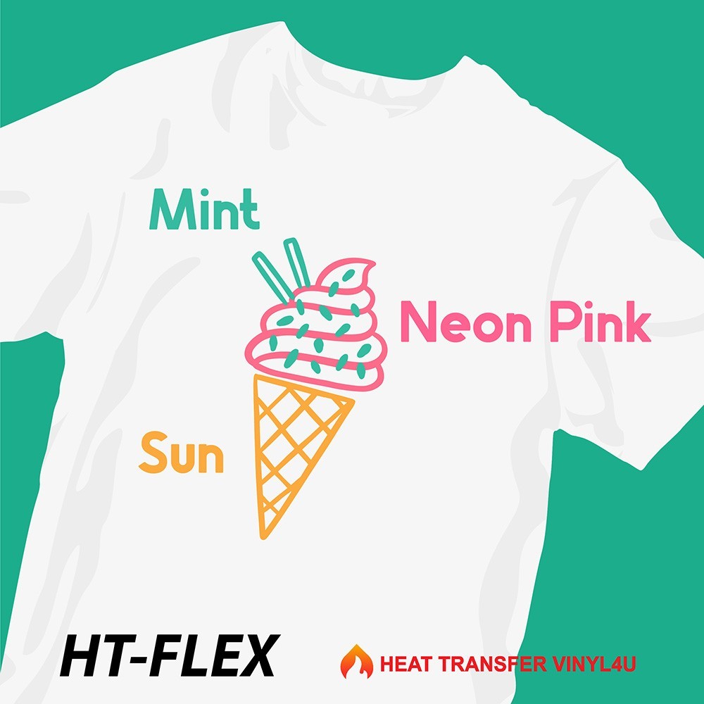 HT-Flex 20″ Heat Transfer Vinyl Roll HTV Iron-on Heat Press for Garments
