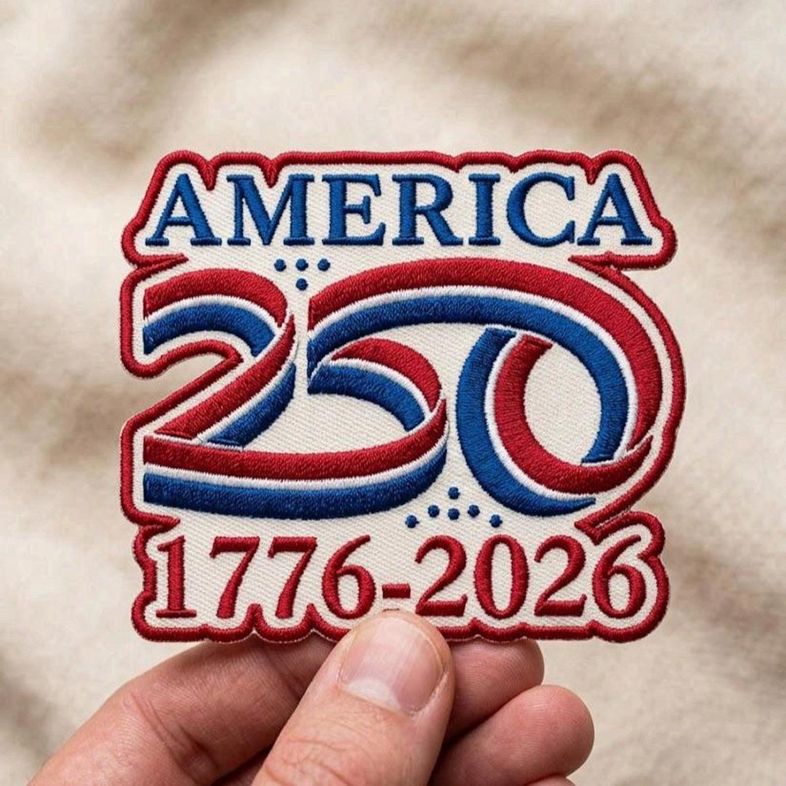 Embroidered America 250 Semiquincentennial Patch USA 250th Anniversary Patches