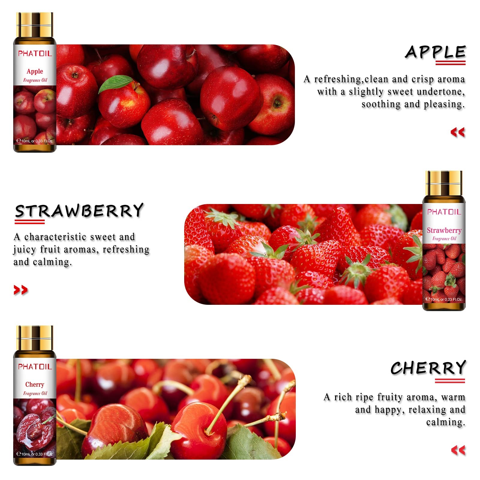 PHATOIL 9Pcs Fruity Fragrance Oil Gift Set, 2.97 Fl Oz (Pack of 1)