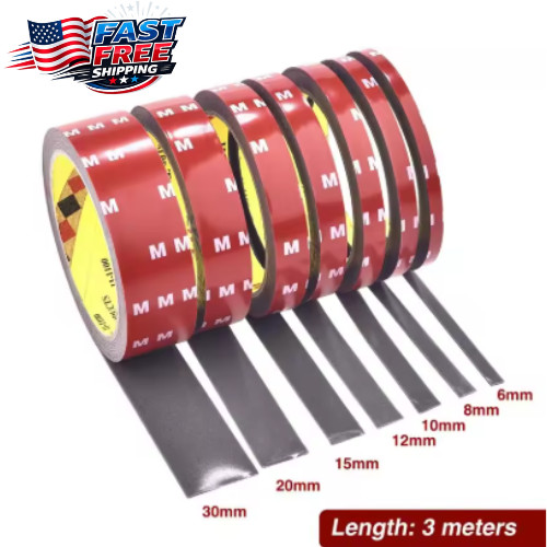 Strong Double Sided Adhesive Foam Tape for Car Exterior & Home Repair