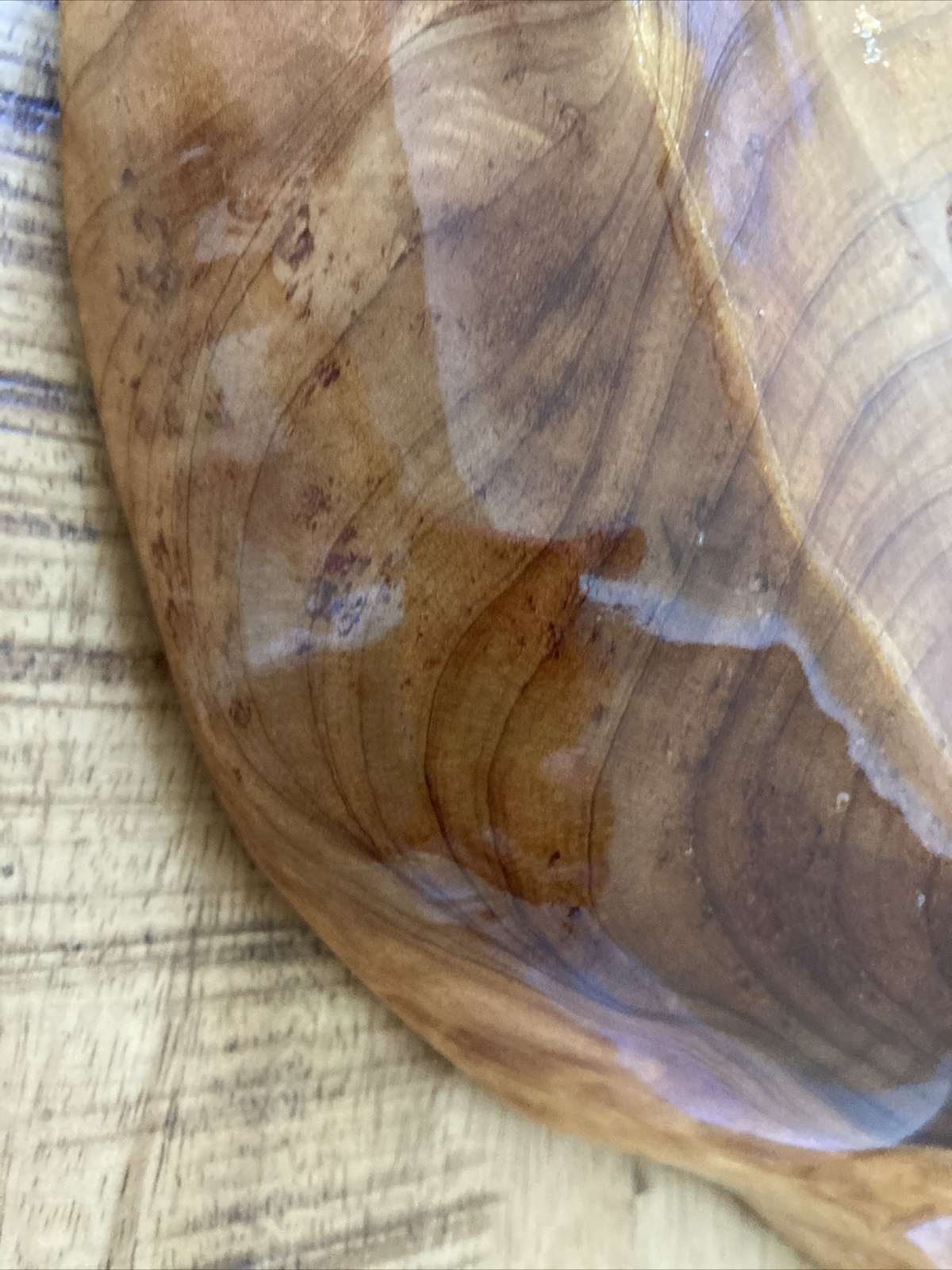 Large 18.5″ HAND MADE Divided LIVE WOOD Serving Tray w/TURQUOISE Accents