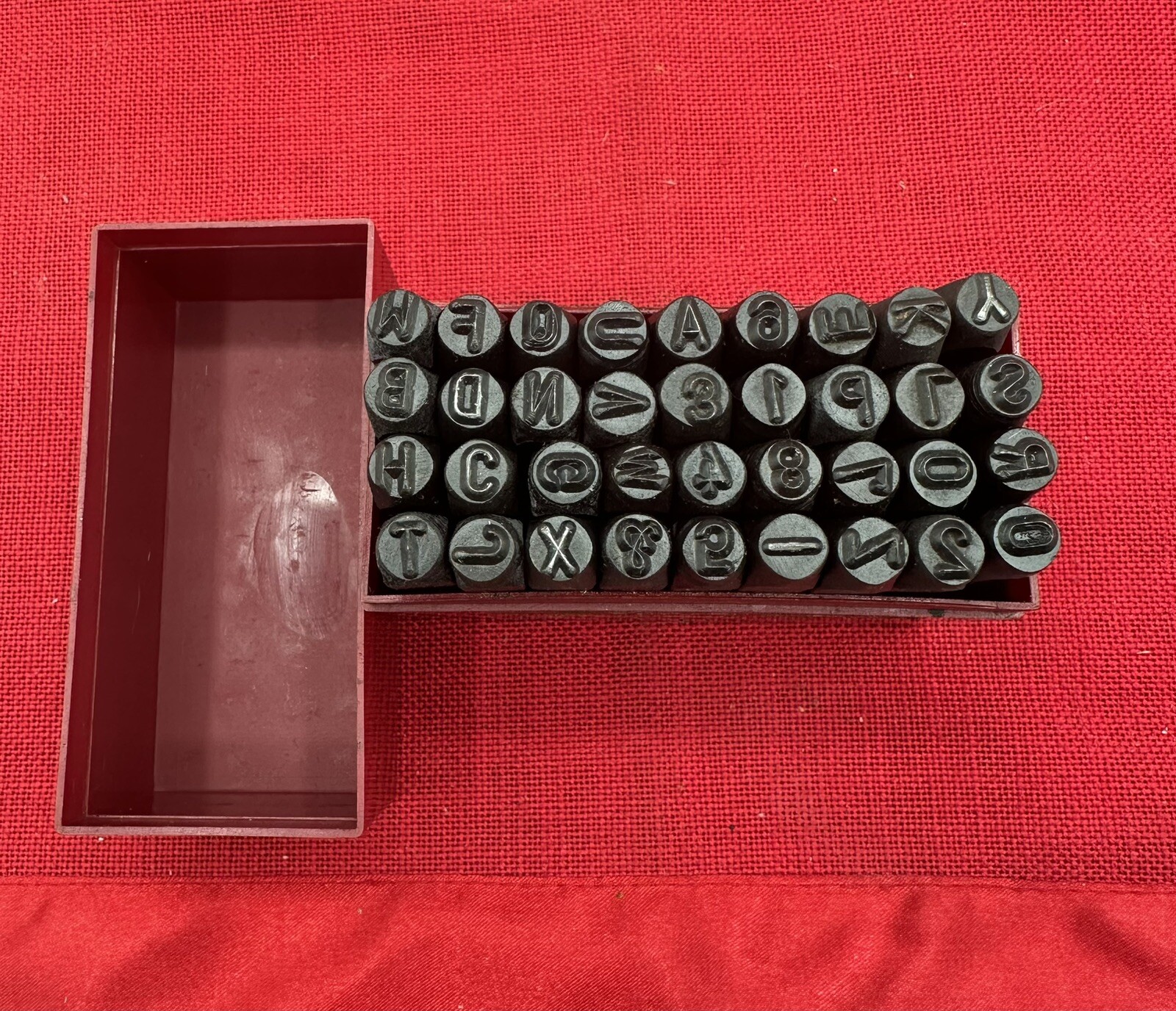 Pittsburgh 36Pcs 1/4” High Carbon Steel Metal Punch Letter & Number Stamping Set