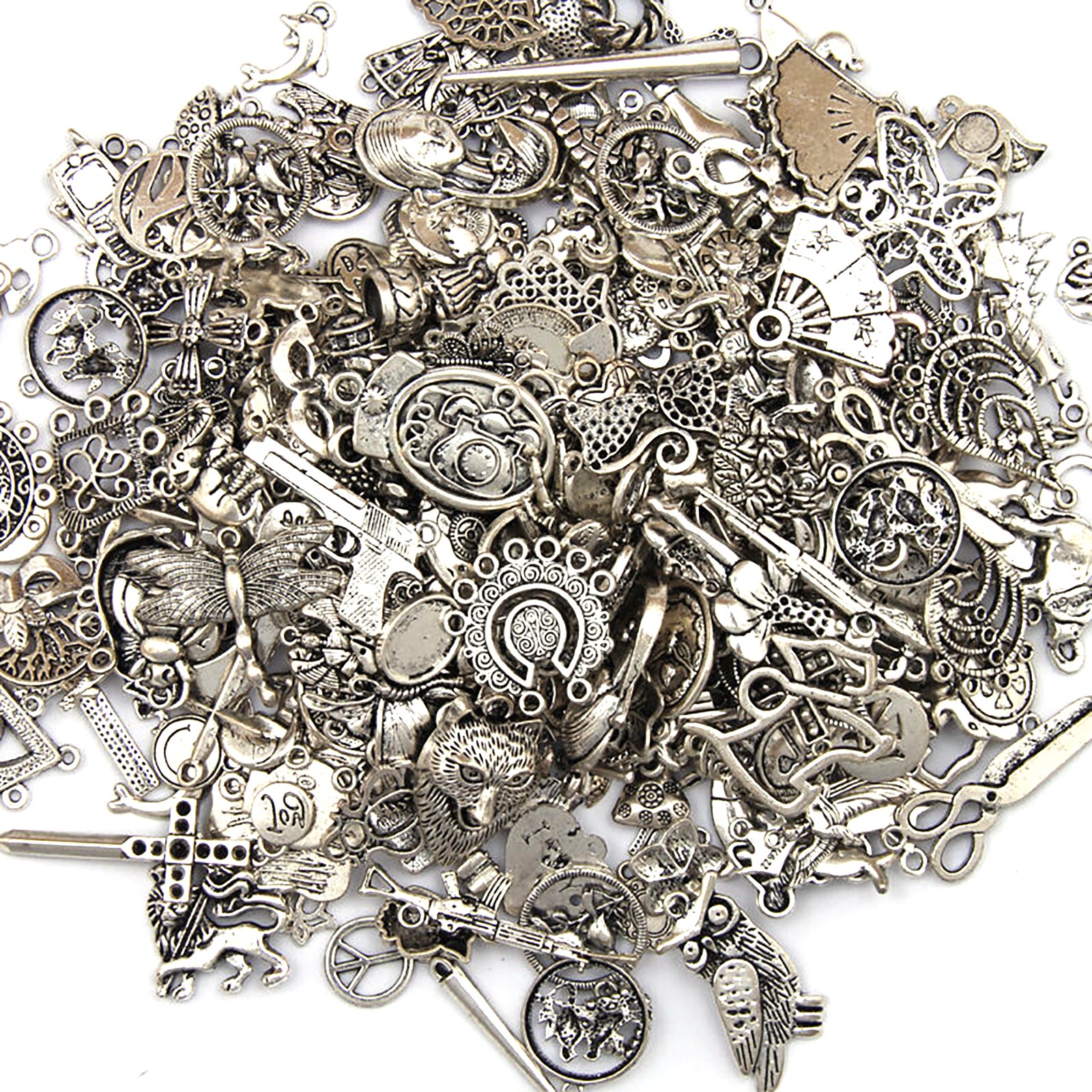 Multi Styles DIY Jewelry Craft Findings Antique Tibetan Silver Charms Pendants c
