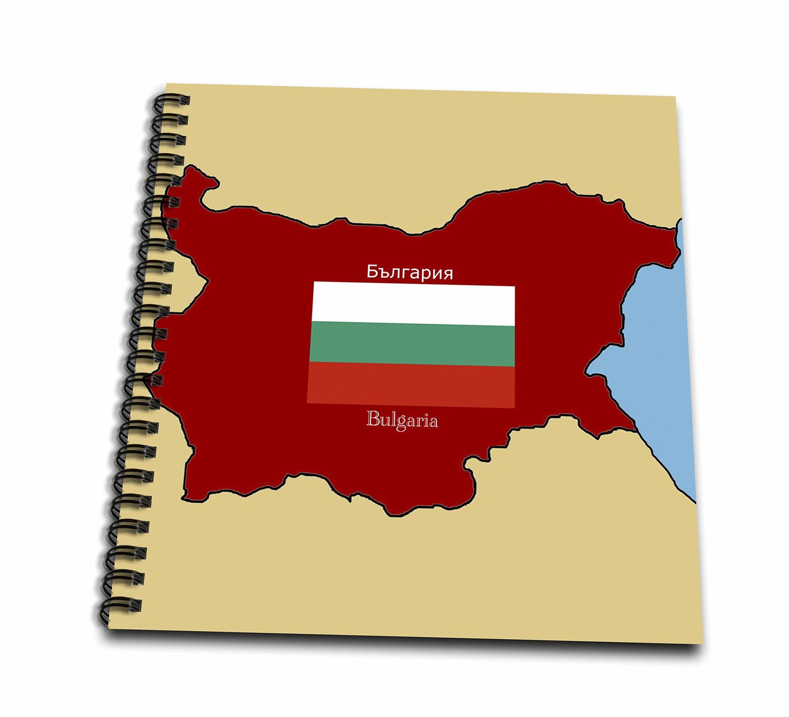 3Drose Db375802 The Map And Flag Of Bulgaria Bulgaria Printed In English And