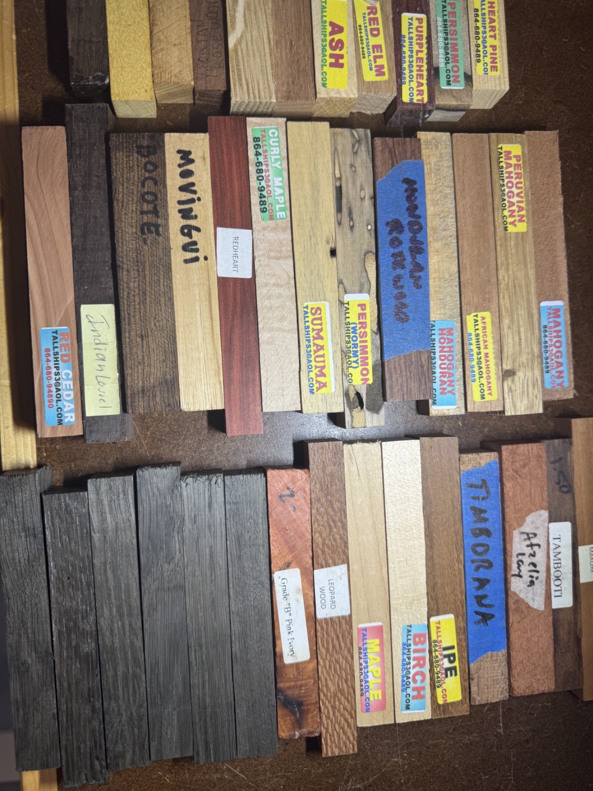 Lot of 72 Exotic & Hardwood Pen Blanks Bloodwood Cocobolo Zebrawood Padauk