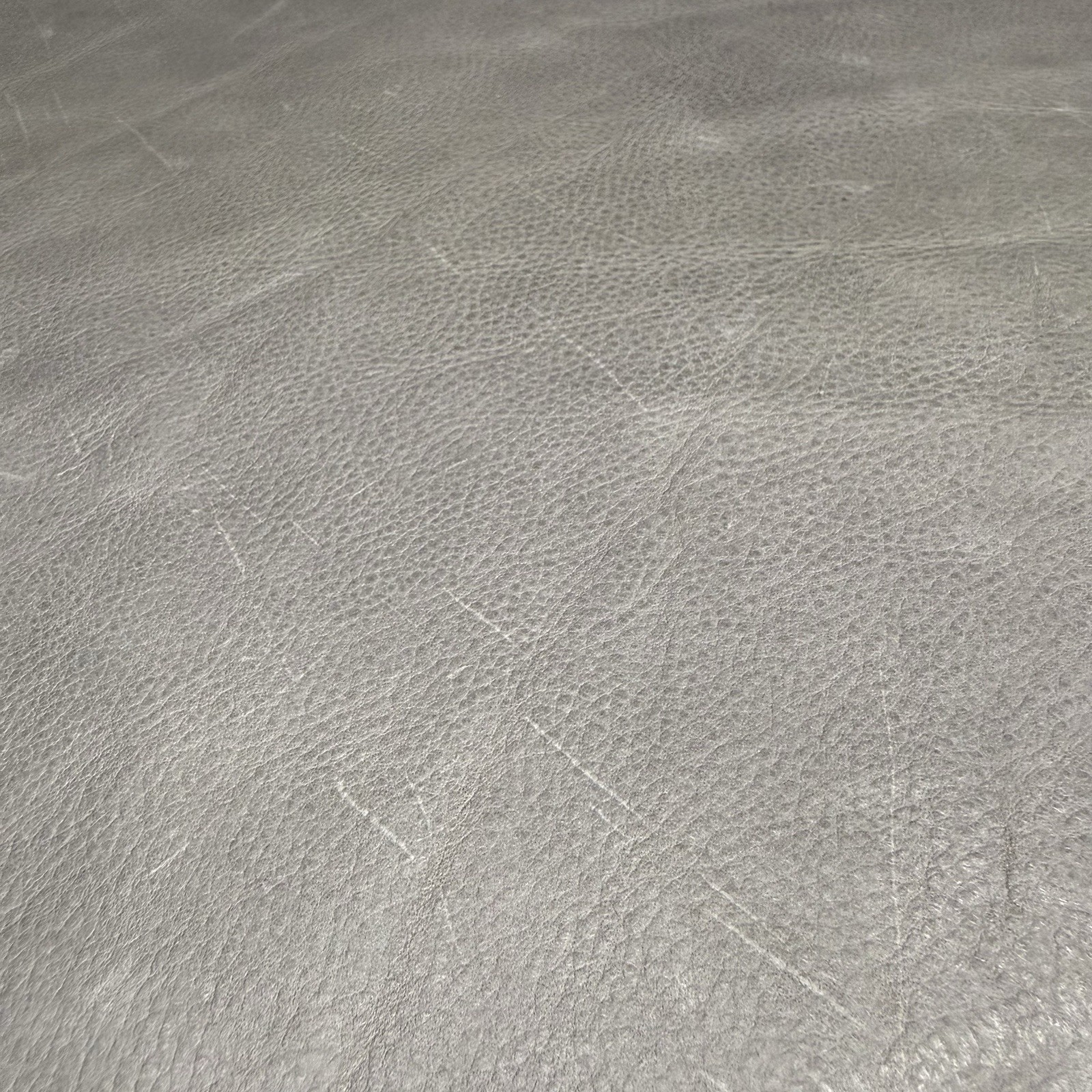Grey Leather Hide Top Grain Remnant – See Description